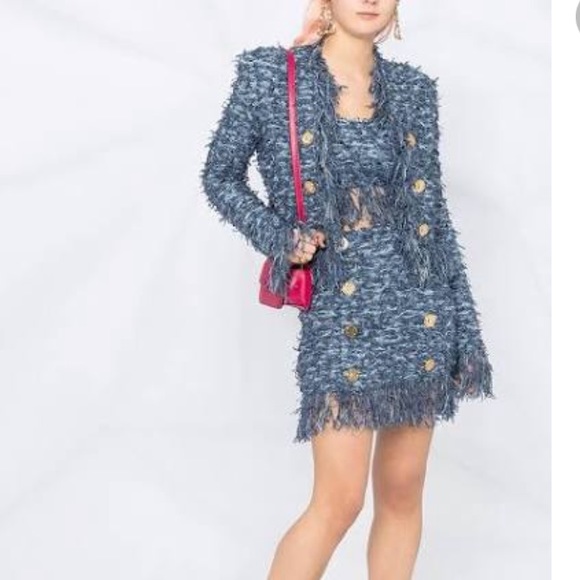 Authentic BALMAIN suit top and skirt NEW with tags - Picture 2 of 3